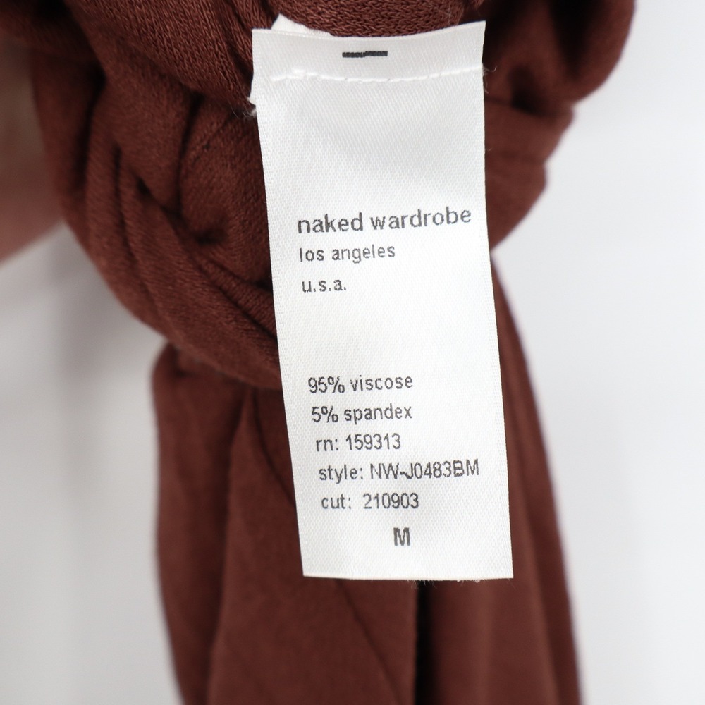 Naked Wardrobe Baby Mama Sleeveless Jumpsuit Brown Size Medium - Picture 5 of 8